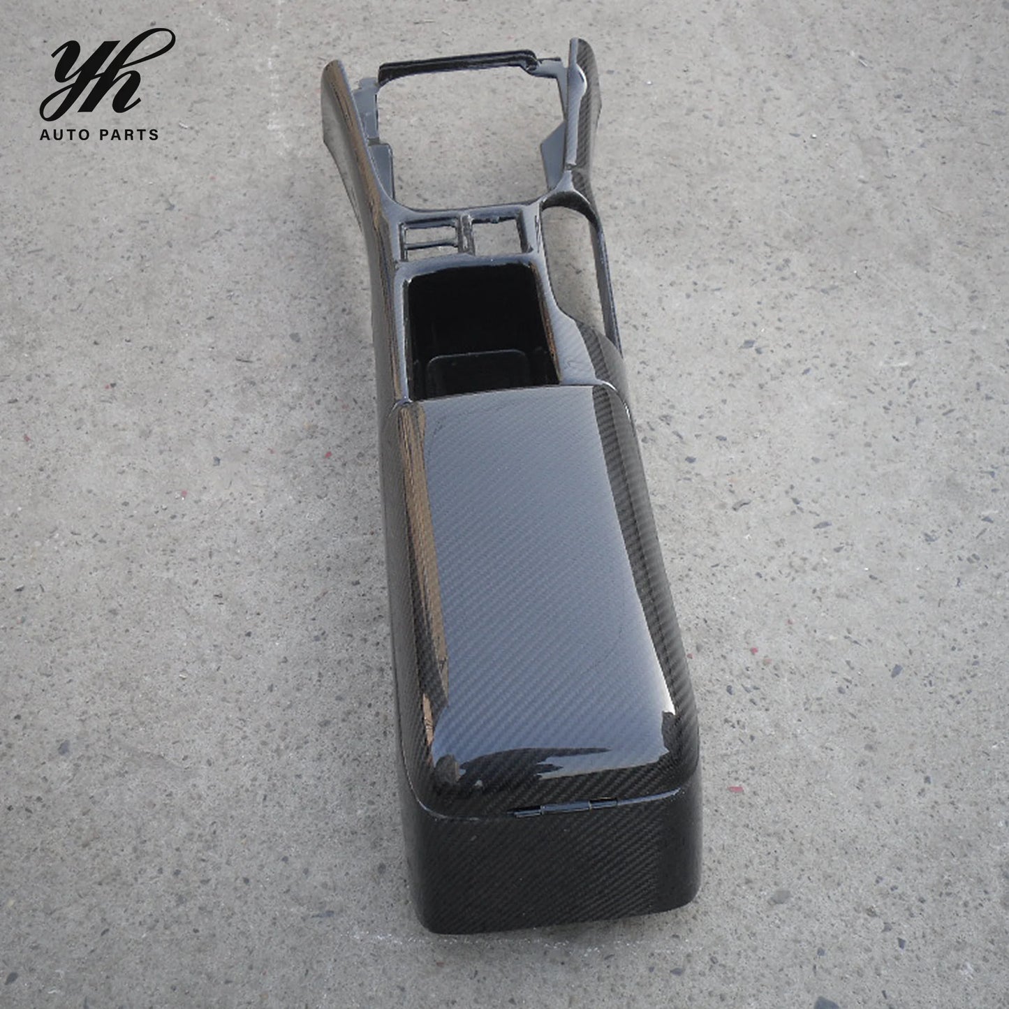Black S14 Silvia RHD Armrest Centre Console Lid Replacement Carbon Fiber Interior Kits Fancy Design