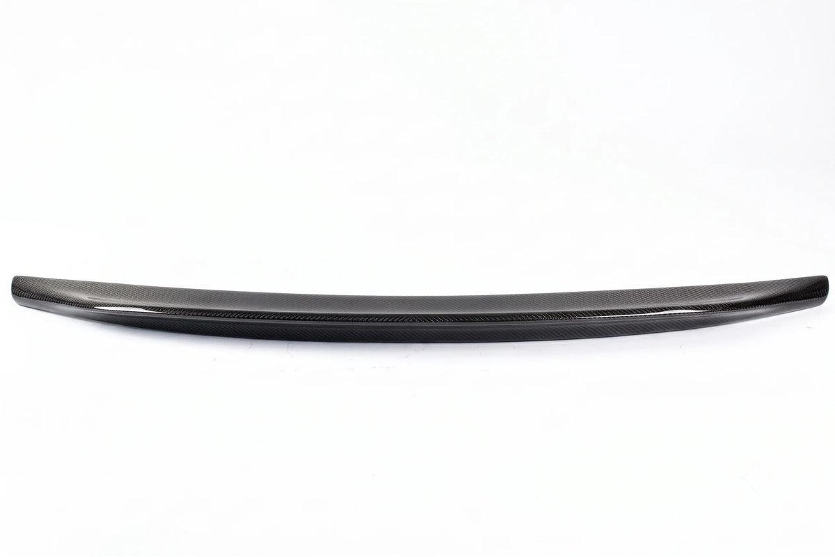 Lancer Evolution EVO 10 X Duckbill Rear Trunk Spoiler Carbon Fiber 3k Twill Weave Single Deck