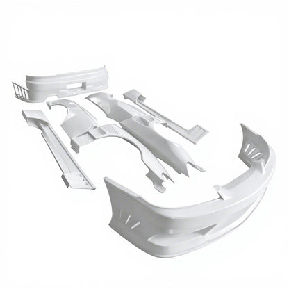 FRP S15 Complete Bodykit Front Rear Bumper Side Skirts for Nissan Silvia S15 Coupe Spec-R 1999-2002 Tuning Parts