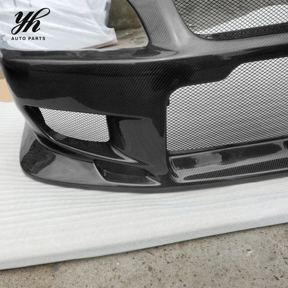 3K Twill Weave Glossy Carbon Fiber C-West Style Rear Bumper Body Kit for Mitsubishi Lancer Evolution EVO 7 VII Tuning Parts