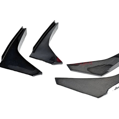 For 2008-2010 R35 GTR GTR35 CBA JDM Style Bumper Canards 4pcs