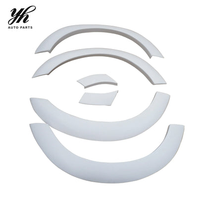 Car Styling CF Carbon Fiber Eyebrow Wheel Arches Extension 6pcs for Skyline R33 GTS/GTR CF  NI 400R Style