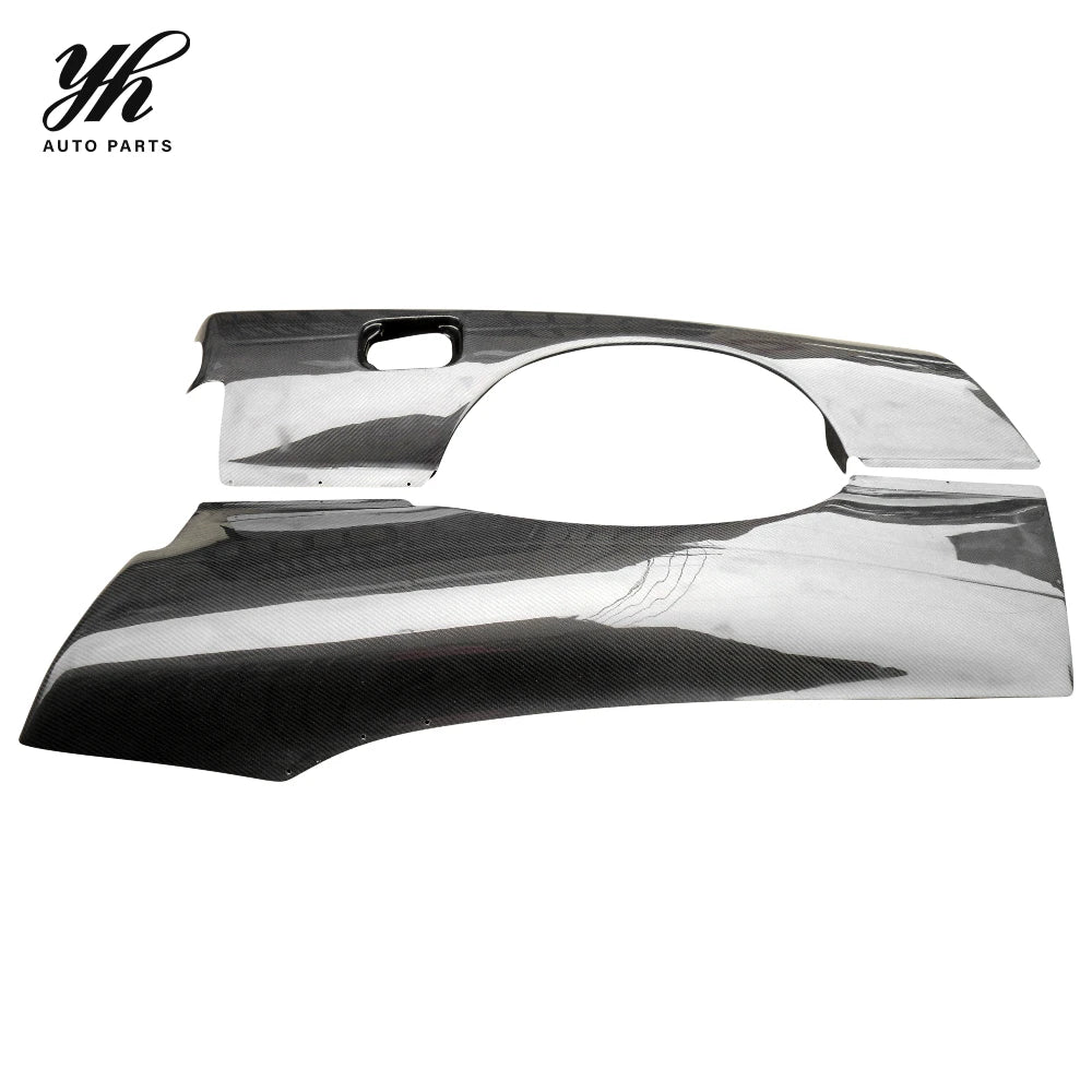 3K Twill Carbon Fiber Rear Over Fenders +50mm Widebody Flares for Nissan 180SX RS13 S13 240SX Hatchback Tuning