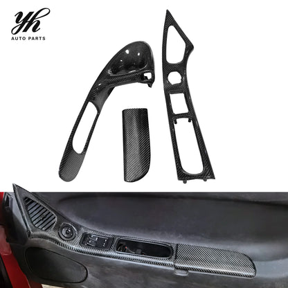 For 1992-1997 RX7 FD3S RHD Inner Door Handle Replacement (Pair) Carbon Fiber