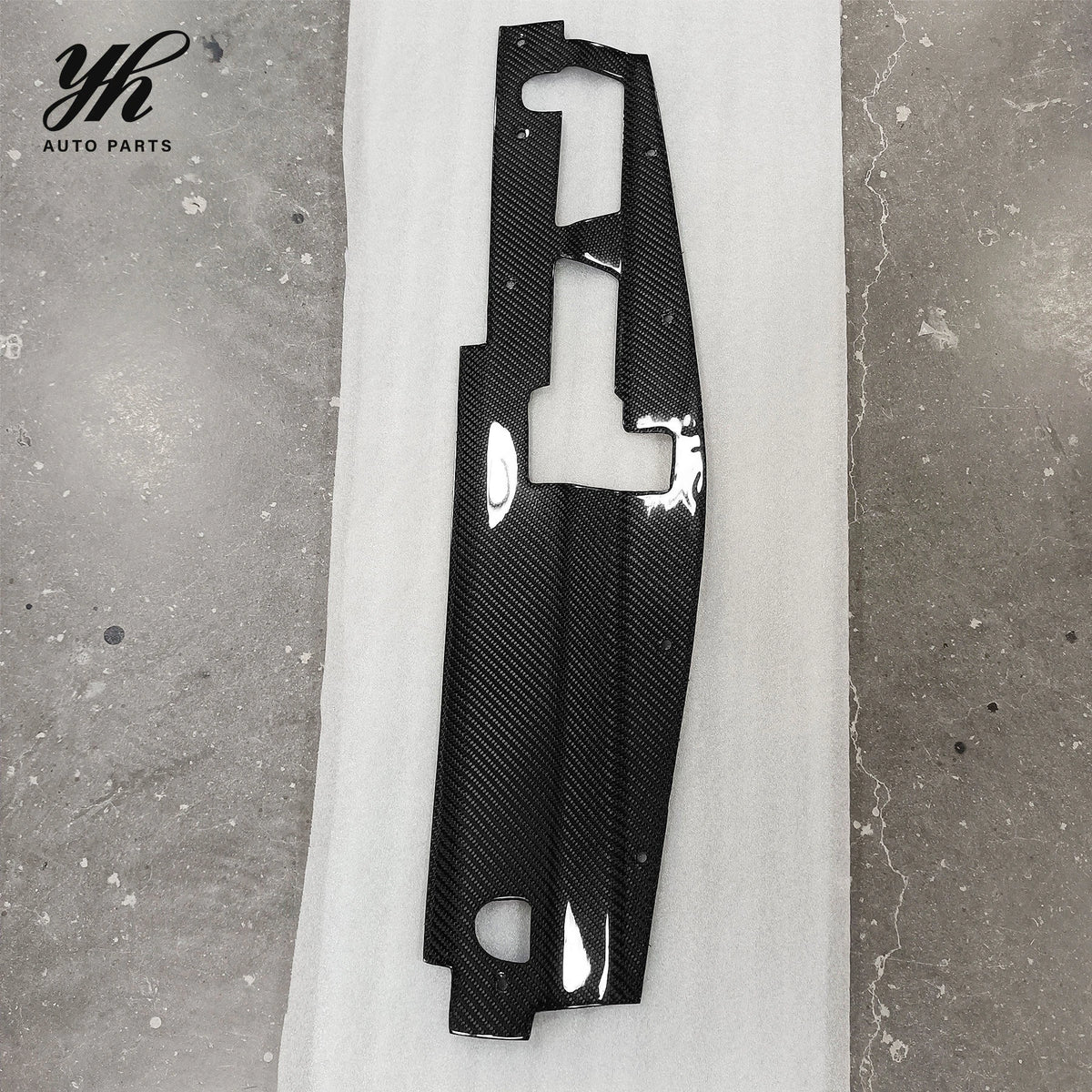Glossy Carbon Fiber Radiator Cooling Plate Air Diversion Panel for Mitsubishi Lancer Evolution EVO 8 VIII CT9A Tuning