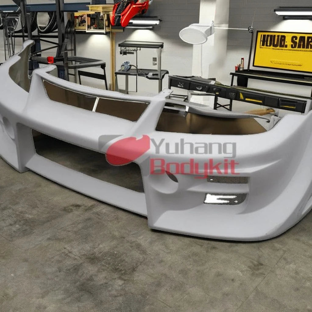 FRP Fiber Glass Bodykit Car Accessories for Lancer Evolution Evo 6 DAMD Style Front Bumper